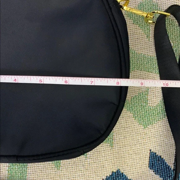 Tumi Black Crossbody Bag with Gold Accents - Picture 4 of 8